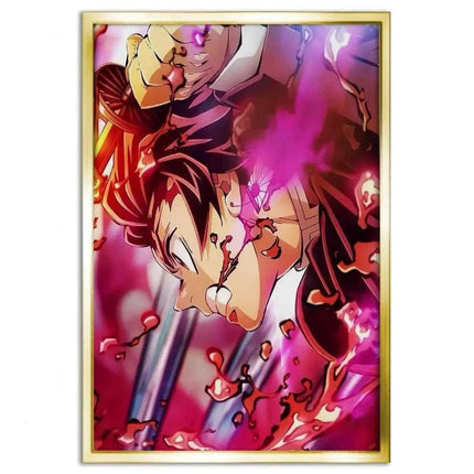 Purple Tanjiro - Demon Slayer - Anime Leinwandbild (Canvas) kaufen bei Linkreich – Jetzt entdecken!