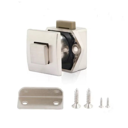 Push Lock Axis | Camper Mini Möbelschloss quadratisch matt silbern oder chrom