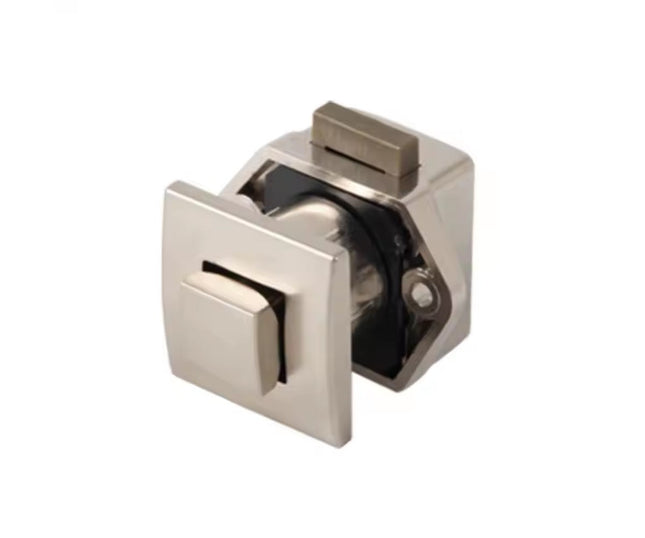 Push Lock Axis | Camper Mini Möbelschloss quadratisch matt silbern oder chrom
