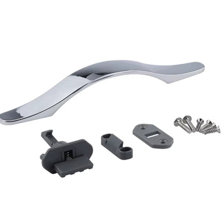 Push Lock Erna | Camper Möbelschloss chrom für 14-16mm Wandstärke