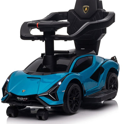 Kinder-Rutschauto Lamborghini Sian Lizenziert inkl. Schiebestange