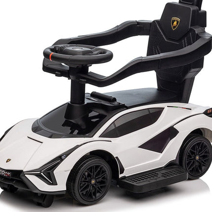 Kinder-Rutschauto Lamborghini Sian Lizenziert inkl. Schiebestange