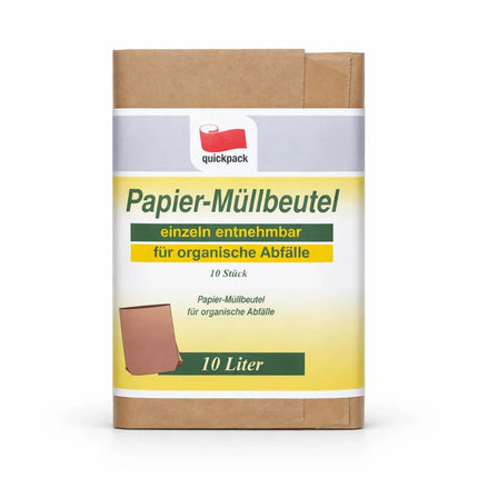 Papiertüten für Biomüll 10 l | Müllbeutel für die Biotonne
