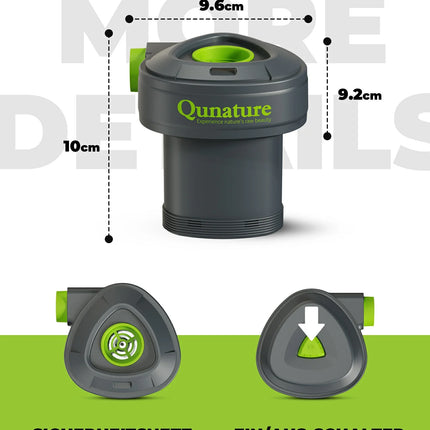 Qunature Elektrische Luftpumpe 2 in 1 Aufblasbar und Ablassen 2000 mAh Wiederaufladbar Akku