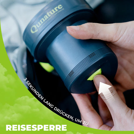 Qunature Elektrische Luftpumpe 2 in 1 Aufblasbar und Ablassen 2000 mAh Wiederaufladbar Akku