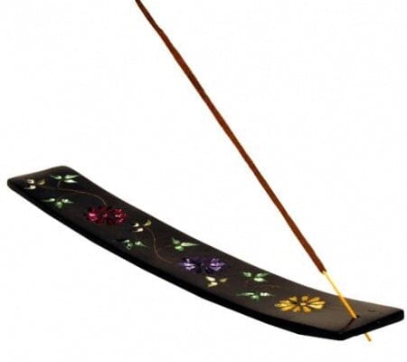 Räucherstäbchenhalter Blumenmotiv Speckstein