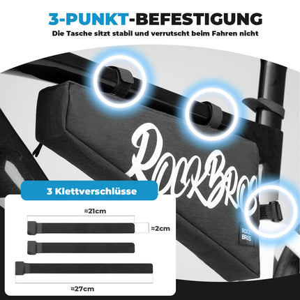 Rahmentasche mit Klettbandverschluss 1,9L - SketchRide Series (Fahrradtaschen) kaufen bei Linkreich – Jetzt entdecken!