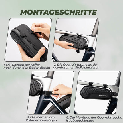 Rahmentasche Oberrohrtasche Schwarz 1,1L (Fahrradtaschen) kaufen bei Linkreich – Jetzt entdecken!