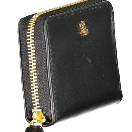 SEO. RALPH LAUREN Geldbörse Damen – Elegante Brieftasche aus Leder mit Münzfach - Schwarz Linkreich