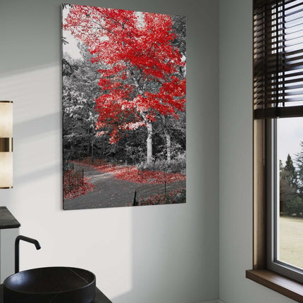 Red Autumn - Leinwandbild Landschaft (Canvas) kaufen bei Linkreich – Jetzt entdecken!