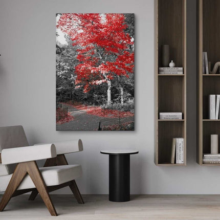 Red Autumn - Leinwandbild Landschaft (Canvas) kaufen bei Linkreich – Jetzt entdecken!