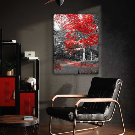 Red Autumn - Leinwandbild Landschaft (Canvas) kaufen bei Linkreich – Jetzt entdecken!