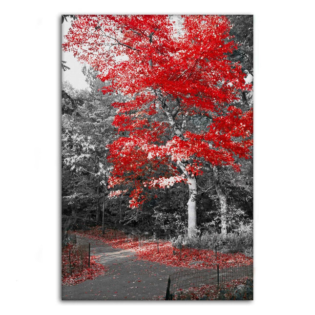 Red Autumn - Leinwandbild Landschaft (Canvas) kaufen bei Linkreich – Jetzt entdecken!