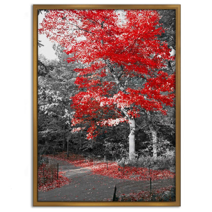 Red Autumn - Leinwandbild Landschaft (Canvas) kaufen bei Linkreich – Jetzt entdecken!