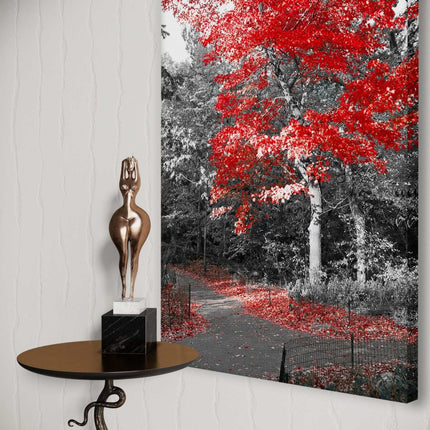 Red Autumn - Leinwandbild Landschaft (Canvas) kaufen bei Linkreich – Jetzt entdecken!