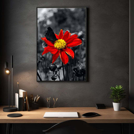 Red Flower - Leinwandbild Landschaft (Canvas) kaufen bei Linkreich – Jetzt entdecken!