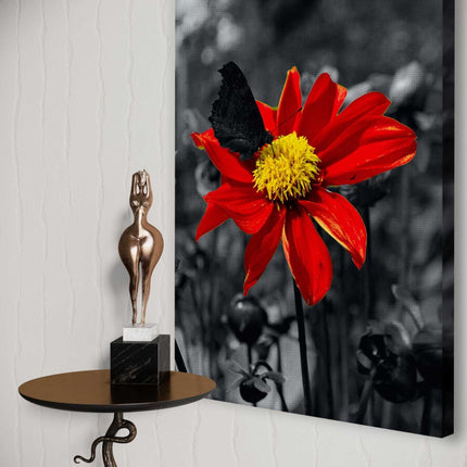 Red Flower - Leinwandbild Landschaft (Canvas) kaufen bei Linkreich – Jetzt entdecken!