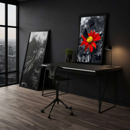 Red Flower - Leinwandbild Landschaft (Canvas) kaufen bei Linkreich – Jetzt entdecken!