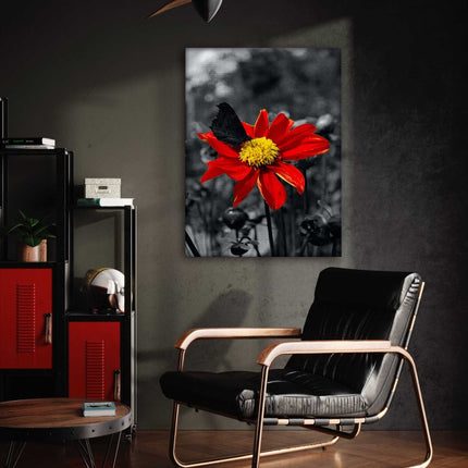 Red Flower - Leinwandbild Landschaft (Canvas) kaufen bei Linkreich – Jetzt entdecken!