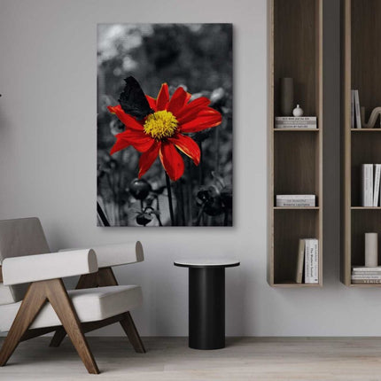 Red Flower - Leinwandbild Landschaft (Canvas) kaufen bei Linkreich – Jetzt entdecken!