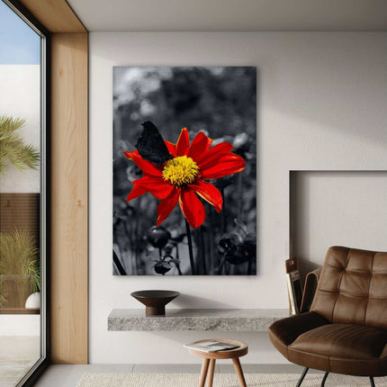 Red Flower - Leinwandbild Landschaft (Canvas) kaufen bei Linkreich – Jetzt entdecken!