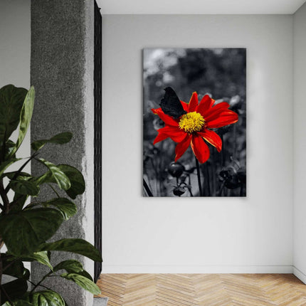 Red Flower - Leinwandbild Landschaft (Canvas) kaufen bei Linkreich – Jetzt entdecken!