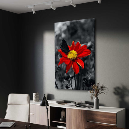Red Flower - Leinwandbild Landschaft (Canvas) kaufen bei Linkreich – Jetzt entdecken!