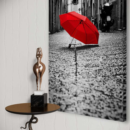 Red Umbrella - Leinwandbild Landschaft (Canvas) kaufen bei Linkreich – Jetzt entdecken!