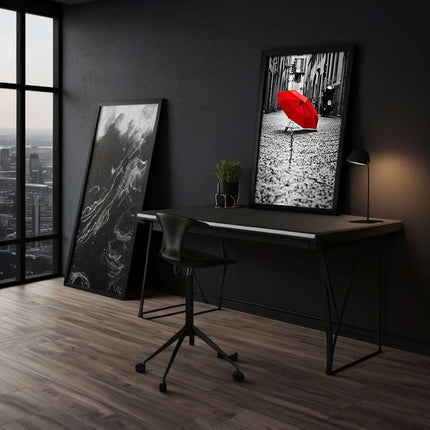 Red Umbrella - Leinwandbild Landschaft (Canvas) kaufen bei Linkreich – Jetzt entdecken!