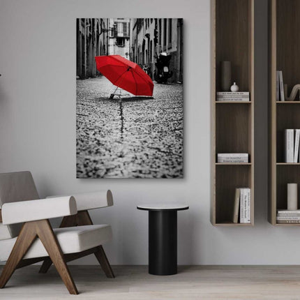 Red Umbrella - Leinwandbild Landschaft (Canvas) kaufen bei Linkreich – Jetzt entdecken!