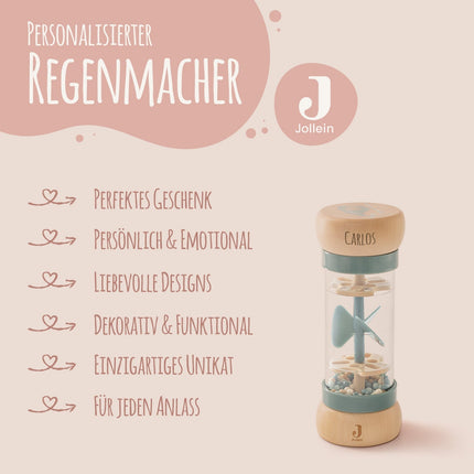 SEO. Regenmacher von Jollein - Personalisiert mit Name - Blau Linkreich