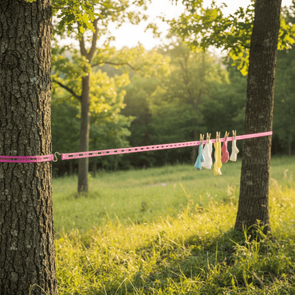 SEO. Reise - Wäscheleine geeignet für Camping - Blau Linkreich