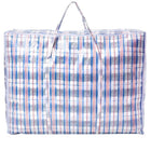 Reisetasche L Kunststoff Blau Kariert 65x38x28 cm