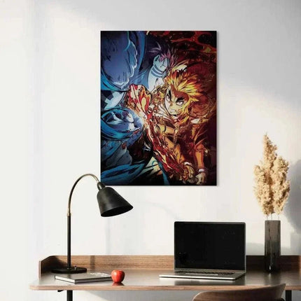Rengoku vs. Akaza - Anime Leinwandbild (Canvas) kaufen bei Linkreich – Jetzt entdecken!
