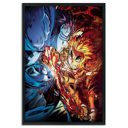 Rengoku vs. Akaza - Anime Leinwandbild (Canvas) kaufen bei Linkreich – Jetzt entdecken!