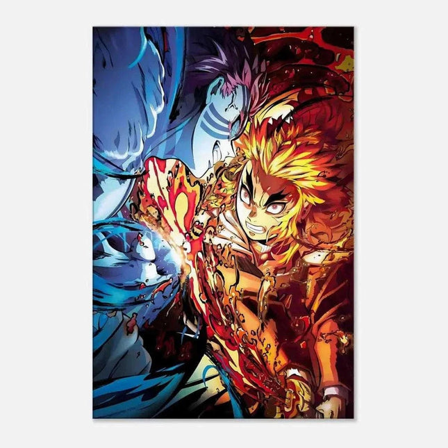Rengoku vs. Akaza - Anime Leinwandbild (Canvas) kaufen bei Linkreich – Jetzt entdecken!