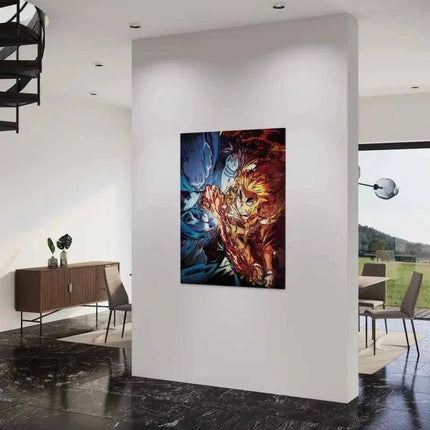 Rengoku vs. Akaza - Anime Leinwandbild (Canvas) kaufen bei Linkreich – Jetzt entdecken!