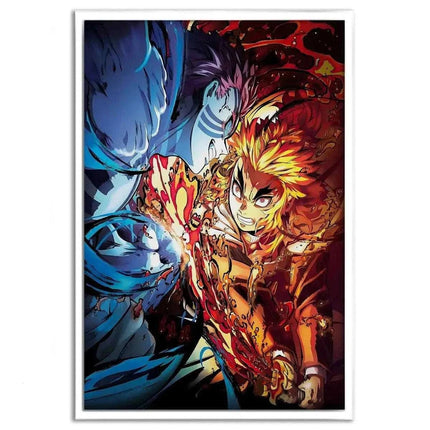 Rengoku vs. Akaza - Anime Leinwandbild (Canvas) kaufen bei Linkreich – Jetzt entdecken!
