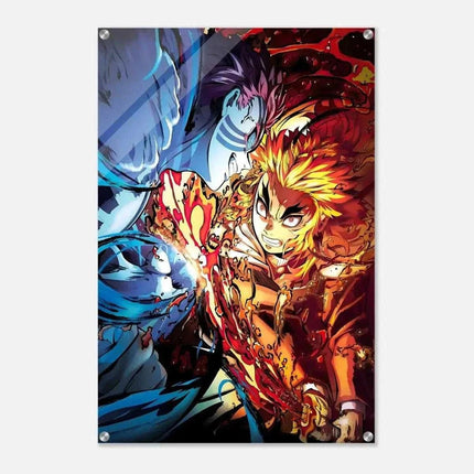 Rengoku vs. Akaza - Anime Leinwandbild (Canvas) kaufen bei Linkreich – Jetzt entdecken!