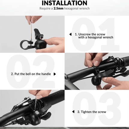 Rennrad Fahrradklingel 100dB für gebogene Lenker 22,2mm (Fahrradklingel) kaufen bei Linkreich – Jetzt entdecken!