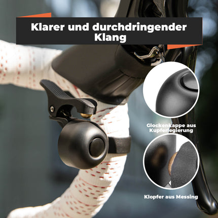 Rennrad Fahrradklingel für gebogene Lenker 27 - 30 mm (Fahrradklingel) kaufen bei Linkreich – Jetzt entdecken!
