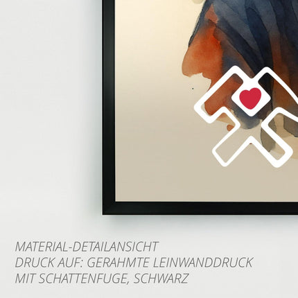 SEO. Retro Poster Ruhrpott - Kind (Junge) – 70er Style - Metall - Alu Dibond (4 mm) Linkreich