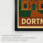 Gerahmte Leinwand mit Schattenfuge (3 cm) / 20 x 20 cm / ohne Aufhängeset - Mattschwarzer Schweberahmen
