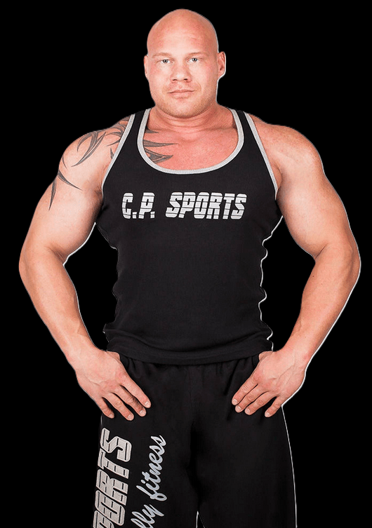 SEO. Rib Tank - Top verschiedene Farben - C.P. Sports - Schwarz Linkreich