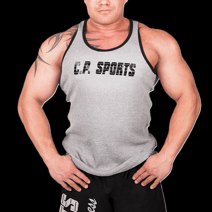 SEO. Rib Tank - Top verschiedene Farben - C.P. Sports - Grau Linkreich