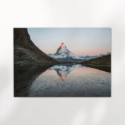 Riffelsee at Dawn – Matterhorn Reflection