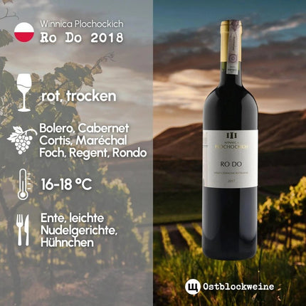 SEO. Ro Do 2018 - Rotwein trocken aus Polen - Winnica Plochockich - Linkreich