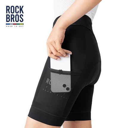 ROAD TO SKY Damen Fahrradhose schnell trocknend Radlerhose 4D Sitzpolster