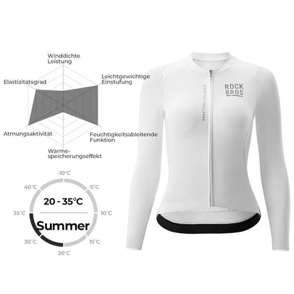 ROAD TO SKY Damen Langarm - Radtrikot Fahrrad Jersey für MTB & Rennrad (Fahrradtrikot) kaufen bei Linkreich – Jetzt entdecken!