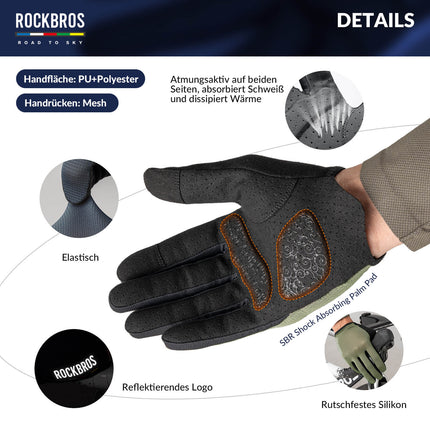 ROAD TO SKY Fahrradhandschuhe Atmungsaktiv mit Touchscreen Sommer/Frühling (Fahrradhandschuhe) kaufen bei Linkreich – Jetzt entdecken!